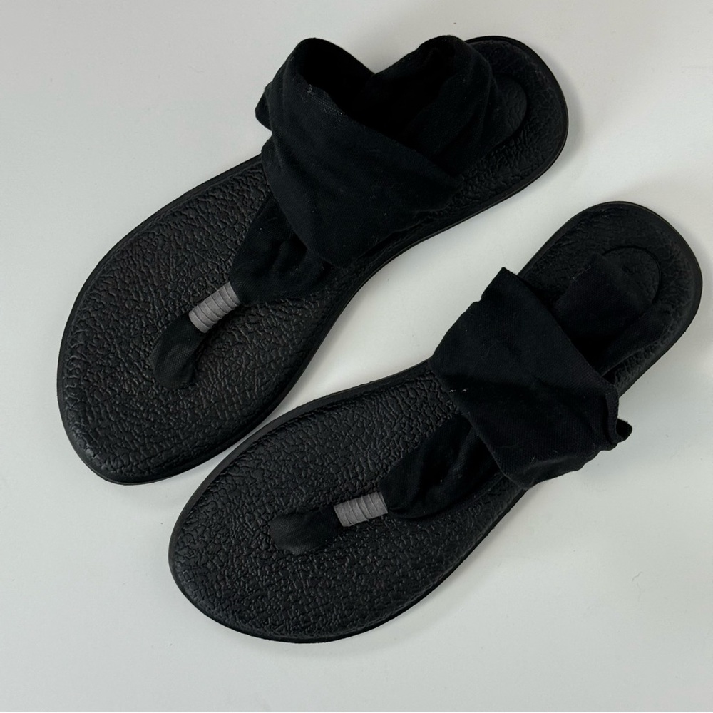 Sanuk Black Women's Yoga Sling 2 Sandals Size 9